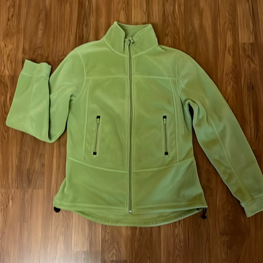 Lightweight fleece zip front jacket